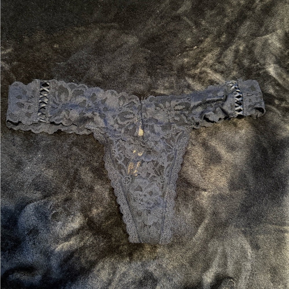 2/$30 Lace Blue Thong